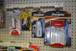 lot 1907 image: Lot of Flashlights, Stanley Pocket Knife
