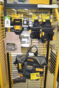 lot 2369 image: Lot of DeWalt Tool Pouches, 14 Tool Bag and More