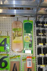 lot 2356 image: (3) Address Plaques Wood and Plastic
