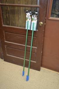 lot 2338 image: (2) Nifty Nabber 48 Aluminum Pole Grabbers