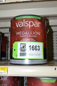 lot 1663 image: (2) 1 Gallon Valspar Medallion Paint & Primer Exterior Latex