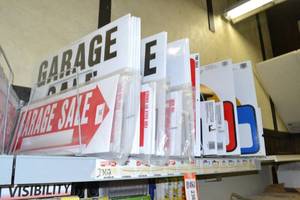 lot 2362 image: Garage Sale, Open House and For Sale Signs