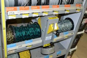 lot 1522 image: (4) Spools Assorted Size Chain - 240 to 550 LBS Working Load Limits