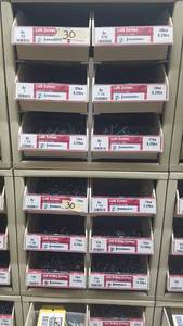 lot 949 image: (2) Parts Cabinets w Assorted Lath Screws Inventory