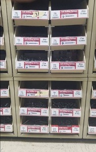 lot 950 image: (2) Parts Cabinets w Assorted Self Drilling Screws Inventory