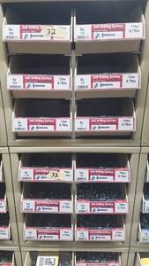 lot 951 image: (2) Parts Cabinets w Assorted Self Drilling Screws Inventory