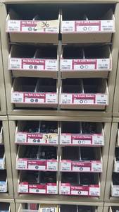 lot 955 image: (2) Parts Cabinets w Assorted 14 through34 Grade 2 Hex Nut, Washer and Lock Washer Inventory