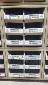 lot 958 image: (2) Parts Cabinets w Assorted Galvanized Carriage Bolts Sizes 14 through 516