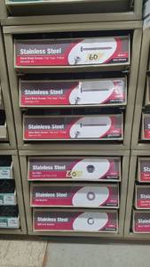 lot 979 image: (2) Parts Cabinets w Stainless Steel Sheet Metal Screws, Hex Nuts and More Sizes #8 thru 12