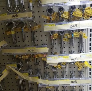 lot 1005 image: Inventory of Stainless Steel Eye BoltScrews