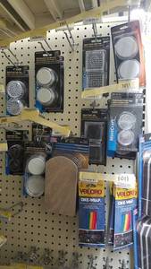 lot 1011 image: Inventory of Furniture Slides Felt Sliders, Wire  Cable Straps and More