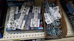 lot 1061 image: Pegboard Peg Kit and Boxes of Assorted Peg Hooks w. (3) Screwdriver Holders