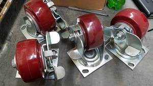 lot 1091 image: (4) ProSource 4 x 2 PU Wheel Swivel Casters