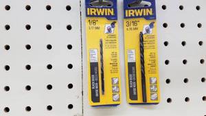 lot 1113 image: Lot of IRWIN Left-Handed Drill Bits 316 to 38