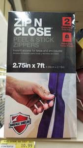lot 1133 image: (2) Boxes of Zip n Close Peel and Stick Zippers