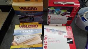 lot 1128 image: (4) Boxes Assorted Velcro