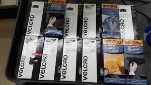 lot 1125 image: (12) Boxes Assorted Velcro
