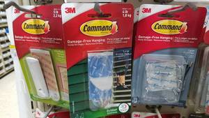 lot 1131 image: Inventory of 3M Command Strips  Hooks