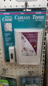 lot 1164 image: Carlon Wireless Doorbell Chine Kit