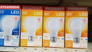 lot 1194 image: (16) Sylvania LED Bulbs - Opale and Daylight