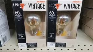 lot 1202 image: (4) Vintage Style A19 Light Bulbs