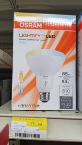lot 1220 image: (2) Sylvania Smart Connected Lightify LED Smart Connected Light - Flood  Tunable White