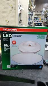 lot 1231 image: (2) Sylvania ULTRA LED Ceiling Light, Wide