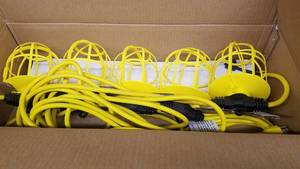 lot 1264 image: Woods Cord-O-Lite 5 Light Temporary Lighting System