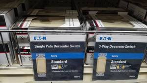 lot 1291 image: Inventory of Ivory Decorator Single, 3-Way and Combination Switches