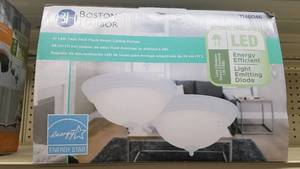 lot 1283 image: Boston Harbor (2-Pack) 11 LED Flush Mount Ceiling Lights