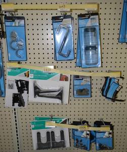 lot 1059 image: Large Lot of Assorted Tool and More Organizer Hooks and Jars