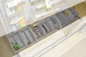 lot 1160 image: (8) Plastic Bins w Assorted Cartridge Fuses