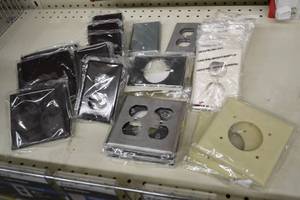 lot 1296 image: Inventory of Stainless Steel Wall Plates and More