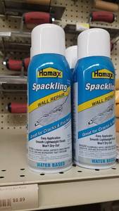 lot 1938 image: (5) Cans Homax Spackling Wall Repair and Plastic Trowels