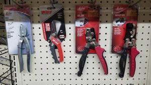 lot 1977 image: Inventory of Malco Snips, Shears, Slot and Hole Punches