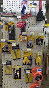 lot 1990 image: Huge Lot of Tape Measures, Chalk Lines, Hex Wrench Sets and More
