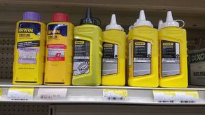 lot 2003 image: (14) Bottles Permanent and Temporary Chalk for Chalk Lines