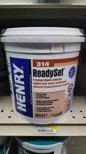 lot 2073 image: (3) Gallons PreMixed mastic Adhesive  #314