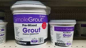 lot 2070 image: 1 Gallon  1 Qt Simple Grout Pre Mix Grout