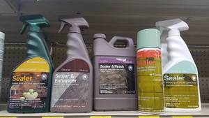 lot 2053 image: (7) Bottle of Tile Sealer and Finish