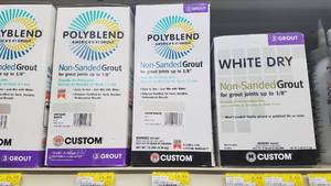 lot 2056 image: (6) 10 LB Boxes of Polyblend Non-Sanded Grout