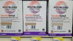 lot 2057 image: (9) 7 LB Boxes Polyblend Sanded Grout