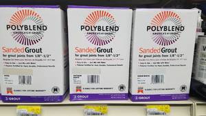 lot 2058 image: (9) 7 LB Boxes Polyblend Sanded Grout