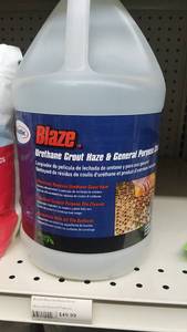 lot 2059 image: (3) 1 gallon Jugs Blaze Urethane Grout Cleaner