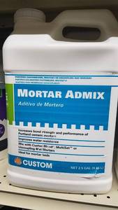lot 2062 image: (2) 2.5 Gallon Mortar Admix