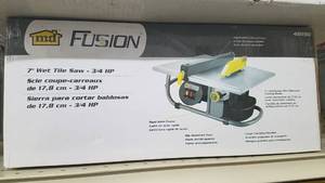 lot 2080 image: MD Fusion 7 Wet Tile Saw - 110V 34 HP
