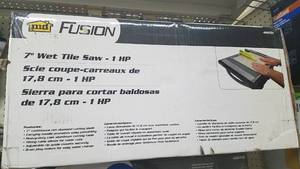 lot 2081 image: MD Fusion 7 Wet Tile Saw - 110V 1 HP
