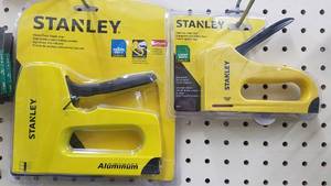 lot 2086 image: Stanley Heavy and Light Duty Staplers w 7 Boxes of Staples
