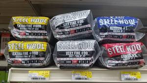 lot 2156 image: (9) Packages of Assorted Steel Wool Course , Fine and Extra Fine