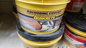 lot 2252 image: 4 gallons Quikcrete Anchoring Cement